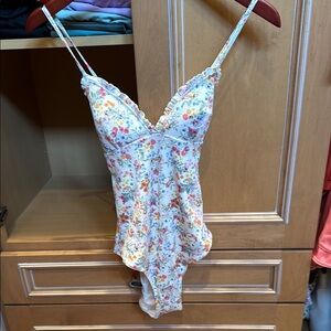 Floral Kids One Piece Swimsuit